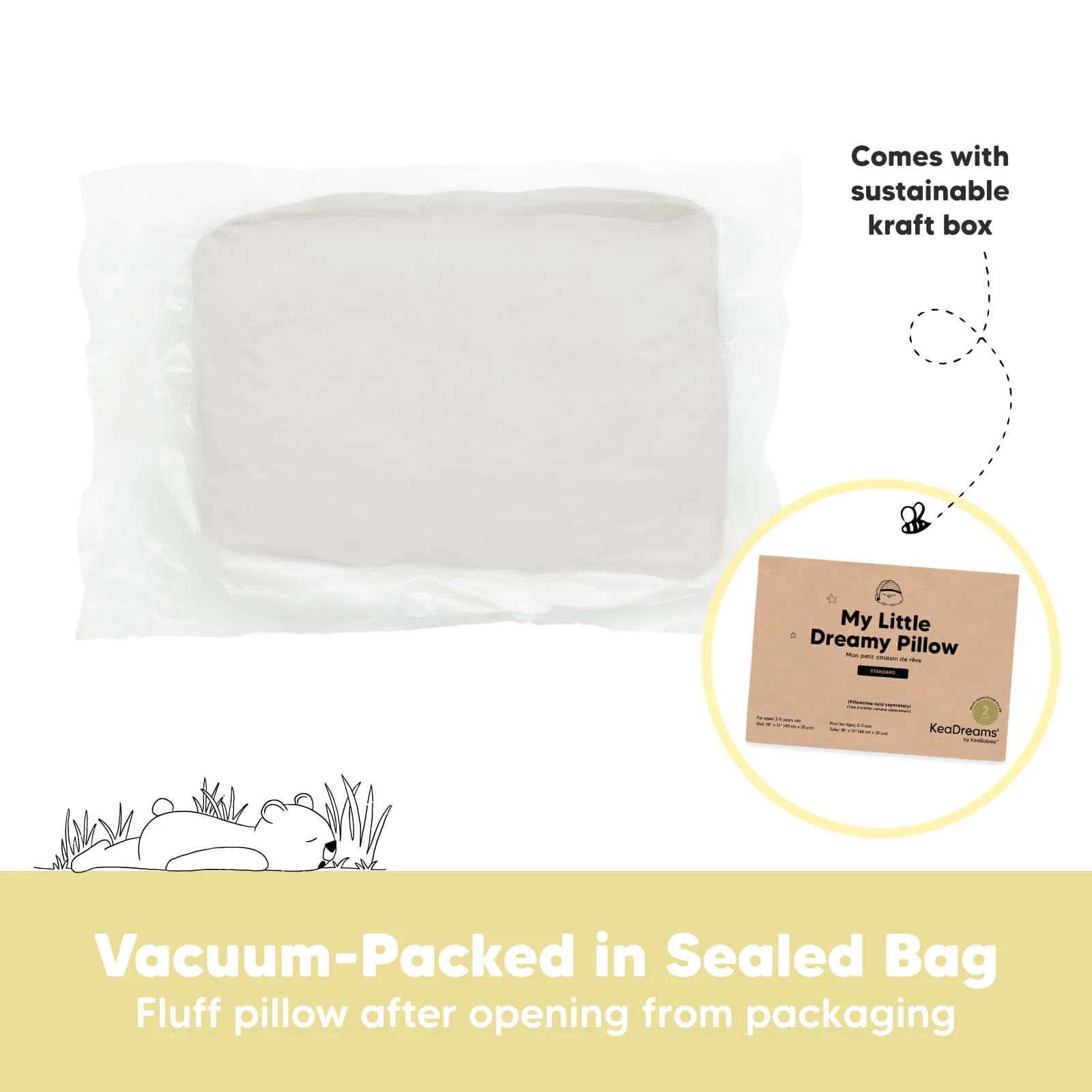 2-Pack Toddler Pillows (Clay)