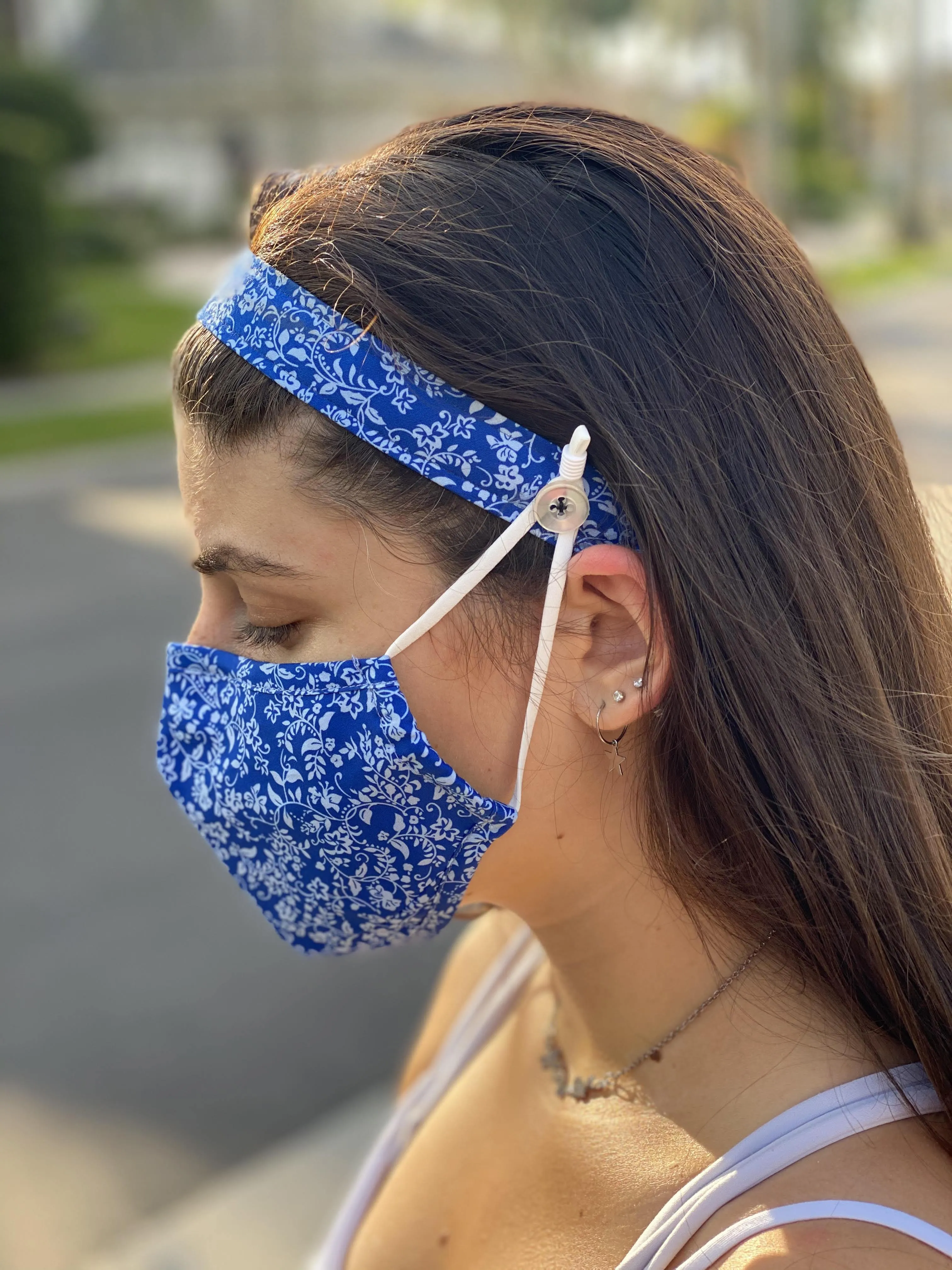 Bufferton Navy - Ear Saver Headband