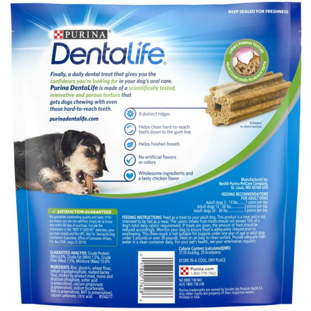 DentaLife Daily Oral Care Mini Dental Dog Treats, 58 Chews