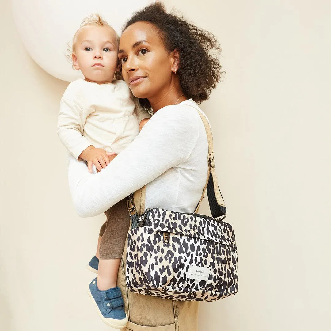 Finnson Frida Eco Stroller Organiser With Stroller Clips - Leopard