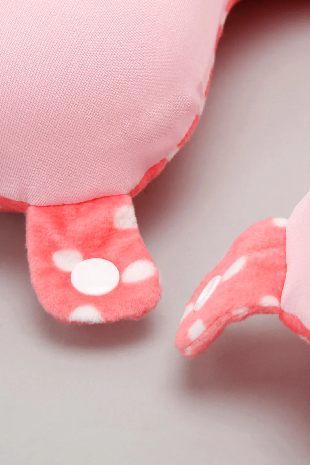 Pink Dotted Print Travel Neck Pillow