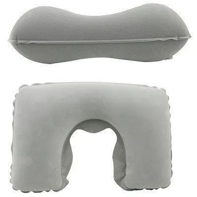 Protable High Quality Inflatable U Shaped Car Flight Travel Nap Head Rest Air Cushion Neck Back Pillow