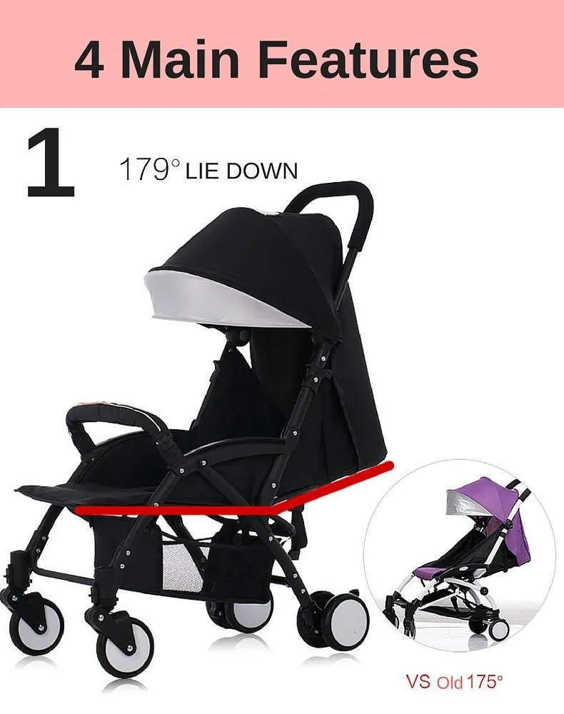 Shoppy One-Hand Foldable Baby Stroller