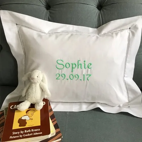 Small Linen Hemstitch Pillow