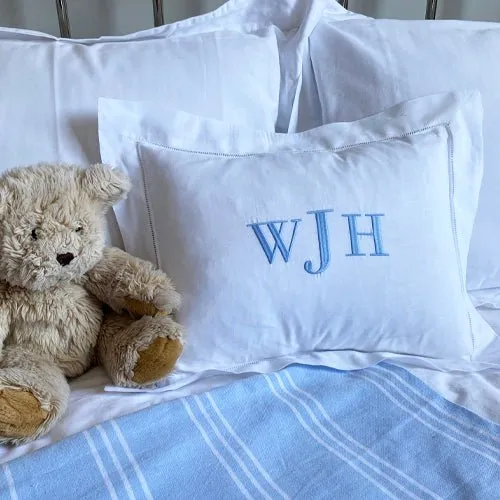 Small Linen Hemstitch Pillow
