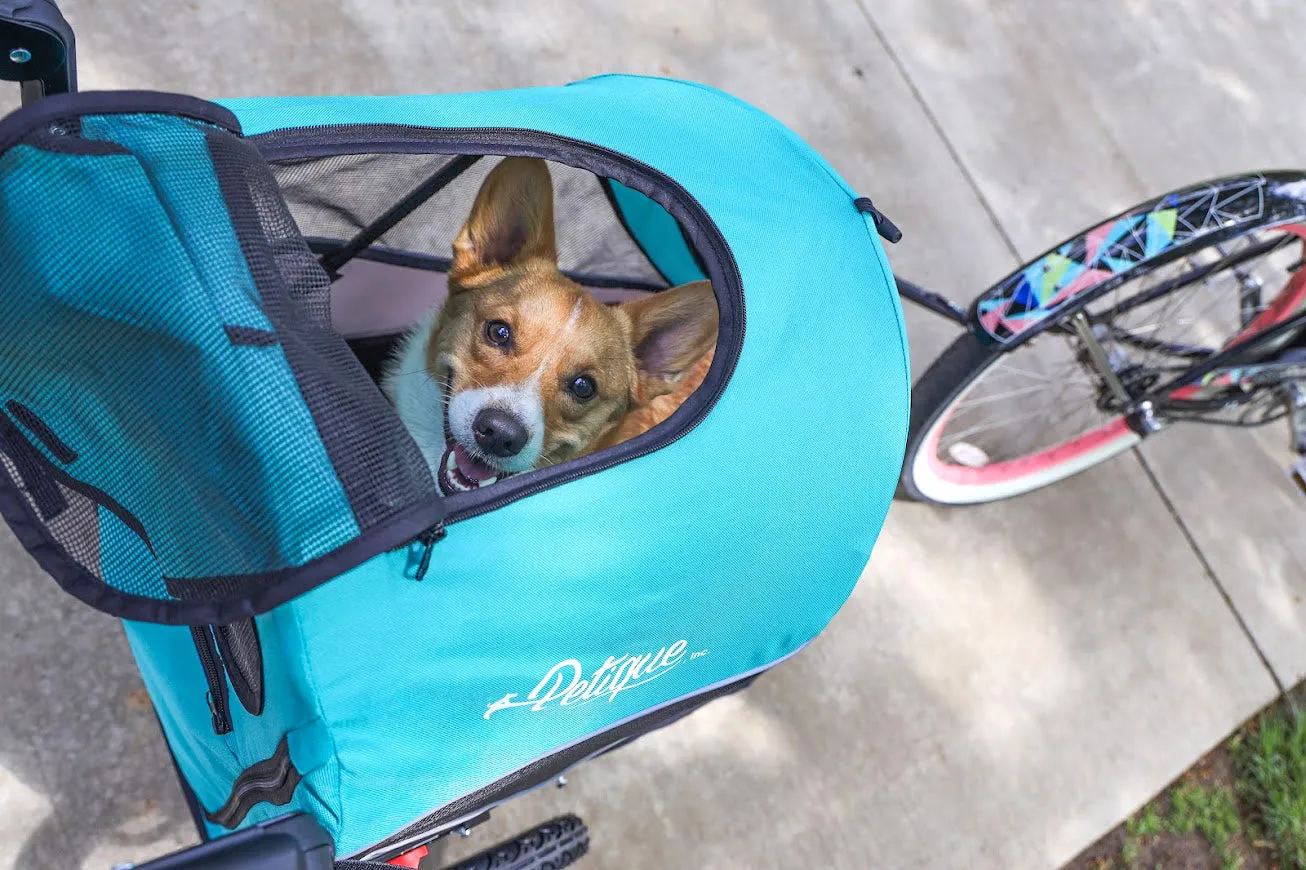 Trailblazer Pet Jogger/Stroller, Bike Trailer, Shock Absorbing Bike Wheels, Large Entry Way, Peek-a-boo Window, Small/Medium/Large Dogs, Cats and Pets, Supports up to 77LBS